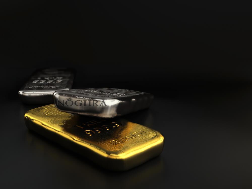 کاهش قیمت نقره طلا