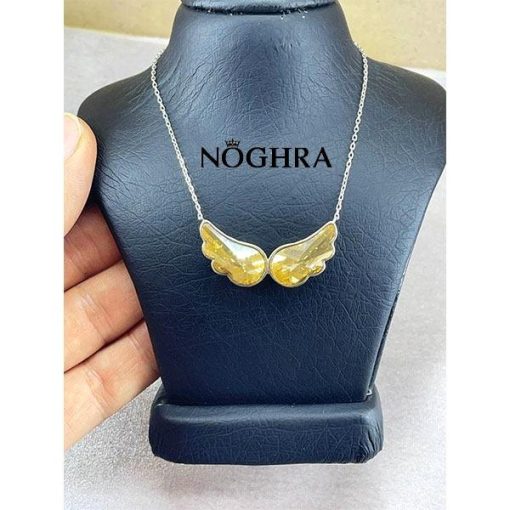 Swarovski angel wing necklace